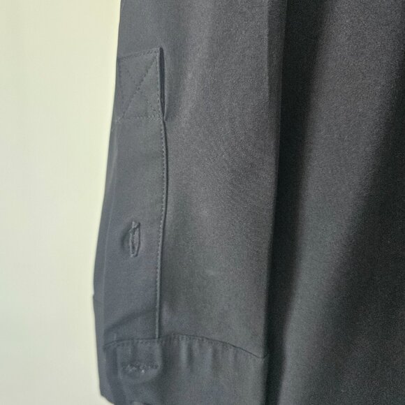 Modern Ambition Black Tuxedo-Style Button-Down Blouse - Picture 4 of 7